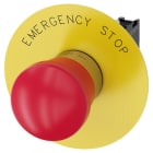 SIEMENS - Hätäseispainike 1av,pun,40mm,m - 3SU1150-1HA20-1CG0