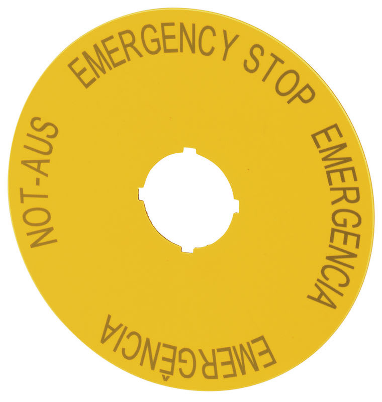 EATON - Hätä-Seis Kilpi Eaton - M22-XAK2