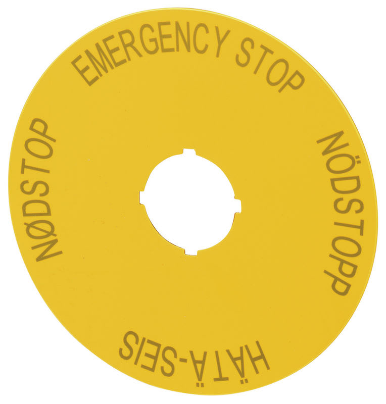 EATON - Hätä-Seis Kilpi Eaton - M22-XAK4