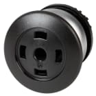 EATON - Sienipainike Eaton - M22-DP-S-X musta ilman kilpeä