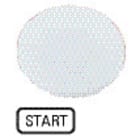 EATON - Painikekilpi Eaton - M22-XD-W-GB1 taso valkoinen