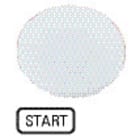 EATON - Painikekilpi Eaton - M22-XD-W-GB1 taso valkoinen