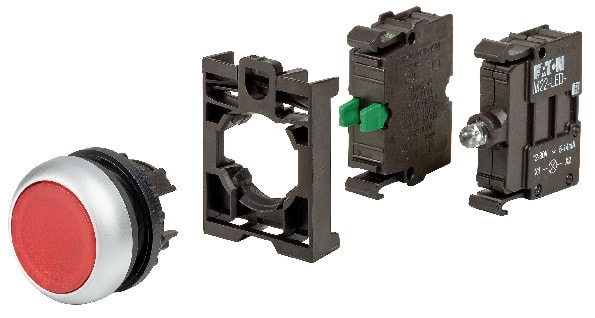 EATON - Valopainike taso - M22-DL-R-K10LED-BVP