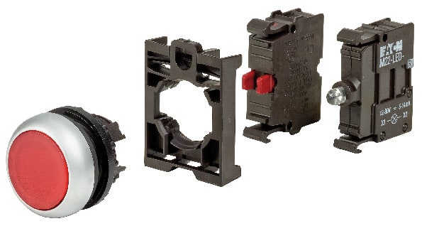 EATON - Tasovalopainike - M22-DL-R-K01LED-BVP