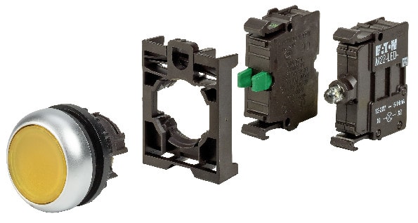 EATON - Tasovalopainike - M22-DL-Y-K10LED-BVP