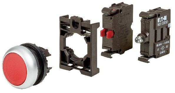 EATON - Tasovalopainike - M22-DL-R-K01LED230-BVP