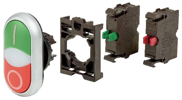 EATON - Kaksoispainikekaluste - M22-DDL-GR-X1/X0-K1001-BVP