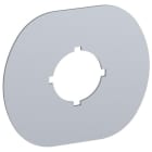 ABB SMART POWER - Painike-/merkkivalokilpi - hopea alumiini, 1-paik