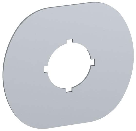 ABB SMART POWER - Painike-/merkkivalokilpi - hopea alumiini, 1-paik