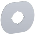 ABB SMART POWER - Painike-/merkkivalokilpi - hopea alumiini, 1-paik