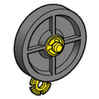 TELEMECANIQUE-SENSORS - Kumirullaohjainvarsi 50mm rull - ZCKY39