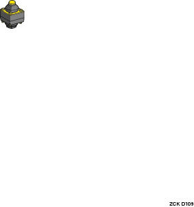 TELEMECANIQUE-SENSORS - Terästappiohjainpää tiivist. - ZCKD109