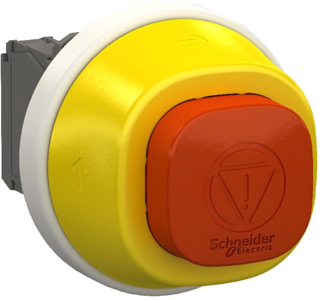 SCHNEIDER ELECTRIC - Hätäseis val pun/valk NO+2NC - XB5AS84W3B41