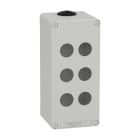 SCHNEIDER ELECTRIC - Painikekotelo - Kotelo harmaa 6 reikää 22 mm