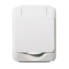 SCHNEIDER ELECTRIC - Pistorasia Artic - Maadoitettu, IP44 pinta, valk