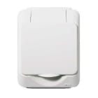 SCHNEIDER ELECTRIC - Pistorasia Artic - Maadoitettu, IP44 pinta, valk