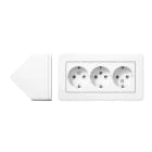 SCHNEIDER ELECTRIC - Pistorasia Exxact - Kulma-asennettava, Valkoinen