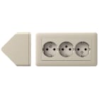 SCHNEIDER ELECTRIC - Pistorasia Exxact - Kulma-asennettava, Metalli