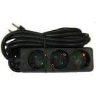 REIMAX ELECTRONICS - Jatkojohto 1-vaihe - 3- os. H05VV-F 3G1,5 musta 3m