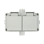 SELCAST - KAKSOIS-SCHUKO IP44 16A 2 PK16 - 516 201 / Harmaa