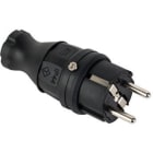 KK-SÄHKÖTUKKU - Pistotulppa kumi IP44 mus - M404001 1PNE 16A 230V