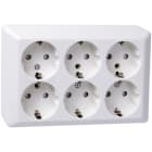 ELKO - Pistorasia ELKO RS Nordic - 6S/16A/250V/IP21 PPR VAL