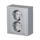 ABB - Pistorasia Impressivo - 2S/16A/IP21 PPJ HL alu