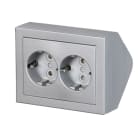 ABB - Pistorasia Impressivo - 2S/16A/IP21 PPJ HL alu kulma