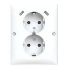 ABB SMART BUILDINGS - Pistorasia + USB - 2S/16A/IP21 PPJ USB C+C VAL kulm