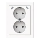 ABB SMART BUILDINGS - Pistorasia + USB - 2S/16A/IP21 PPJ USB C+C VAL