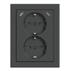 ABB SMART BUILDINGS - Pistorasia + USB - 2S/16A/IP21 PPJ USB C+C ANT kulm