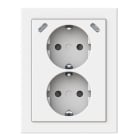 ABB SMART BUILDINGS - Pistorasia + USB - 2S/16A/IP21 PPJ USB C+C mVAL