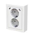 ABB SMART BUILDINGS - Pistorasia + USB - 2S/16A/IP21 PPJ USB C+C mVAL kul