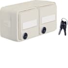 HAGER - Pistorasia - 2S/16A/IP55 LUK/MI PPJ val