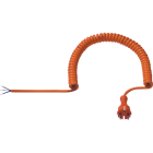 BACHMANN - Liitäntäjohto - PUR Spiraali oranssi 3x 1,5mm2