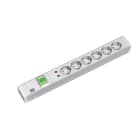 BACHMANN - Jatkopistorasia - 19" PDU >1U,6 x pr+ylij.+kytk.