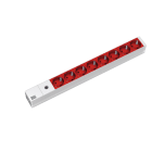 BACHMANN - Jatkopistorasia - 19 PDU Basic 1U, 8 x pr, C14