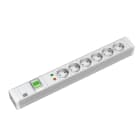 BACHMANN - Jatkopistorasia - 19" PDU >1U, 6x pr+ylij.+kytk.
