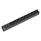 BACHMANN - Jatkopistorasia - 19 PDU 8 x pr +ylij.s musta