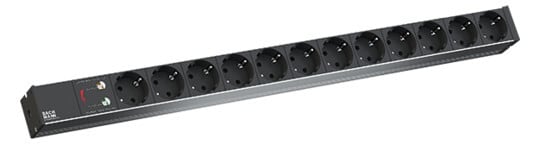 BACHMANN - Jatkopistorasia - IT PDU ALU 1U 12 x pr + ylij.s