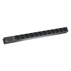BACHMANN - Jatkopistorasia - IT PDU ALU 1U 12 x pr + ylij.s