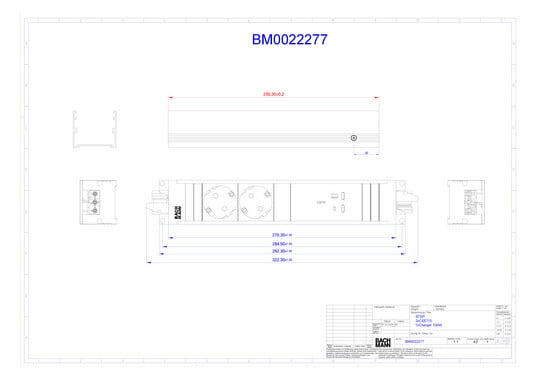 BACHMANN - Pistorasia - STEP ALU 2 x pr + USB C/C 100W