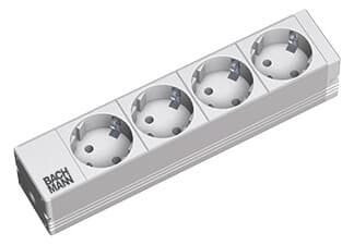 BACHMANN - Jatkopistorasia - 10 PDU 1U, 4 x pr 16A/230V