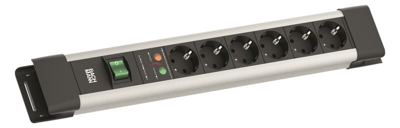 BACHMANN - Jatkopistorasia - CONNECTUS 6 x pr.kytk.+ylij.s.