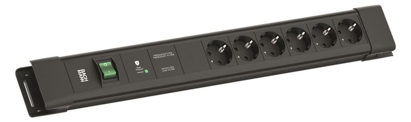 BACHMANN - Jatkopistorasia - 6 x pr+kytk.+ylij.suoj.+häiriö