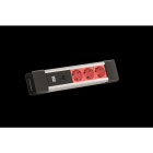 BACHMANN - Jatkopistorasia - CONNECTUS 3 x pr. punainen