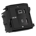BACHMANN - Adapteri - USB-C/C- latausmoduuli 140W