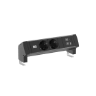 BACHMANN - Pistorasia + USB - DESK STYLE 2 x pr + USB A/C