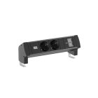 BACHMANN - Pistorasia + USB - DESK STYLE 2 x pr + USB C/C 45