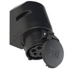 PCE - Voimapistorasia MUSTA - 115-6X 16A 5P 400V IP44 PINTAP